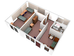 Suite in Foothill, Side View 3