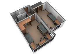 Suite in Units, Side View 3